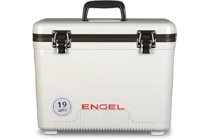 Engel 19qt Leak-Proof, Air Tight, Drybox Cooler and Small Hard Shell Lunchbox for Men and Women