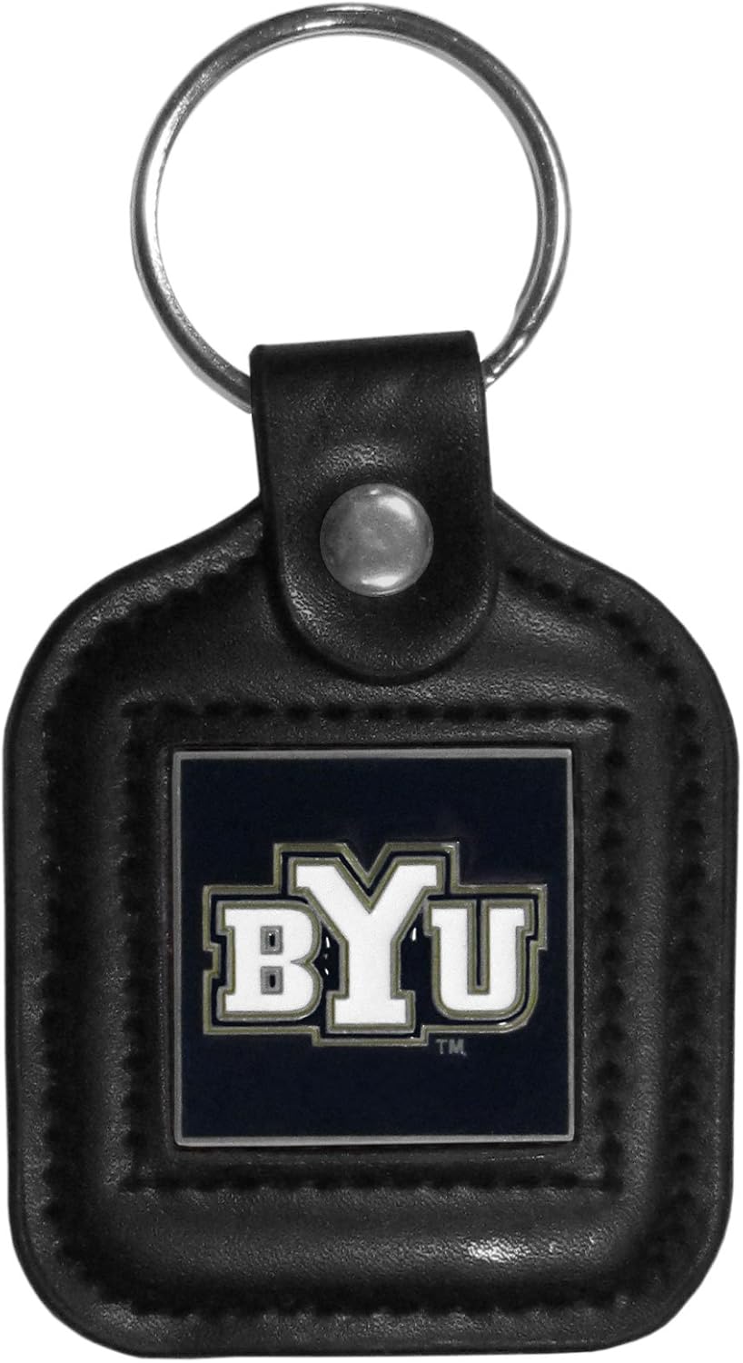 NCAA Siskiyou Sports Fan Shop Michigan State Spartans Square Leather Key Chain One Size Black : Sports & Outdoors