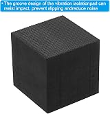 PATIKIL Rubber Anti-Vibration Pads 4 Pcs Square 2" for HVAC Air Conditioner view 4