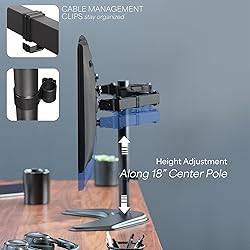 VIVO STAND-V002F Dual LED LCD Monitor Free-Standing