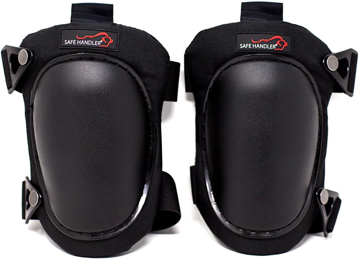 SAFE HANDLER Professional Knee Pads with High Density PP Cap and Heavy