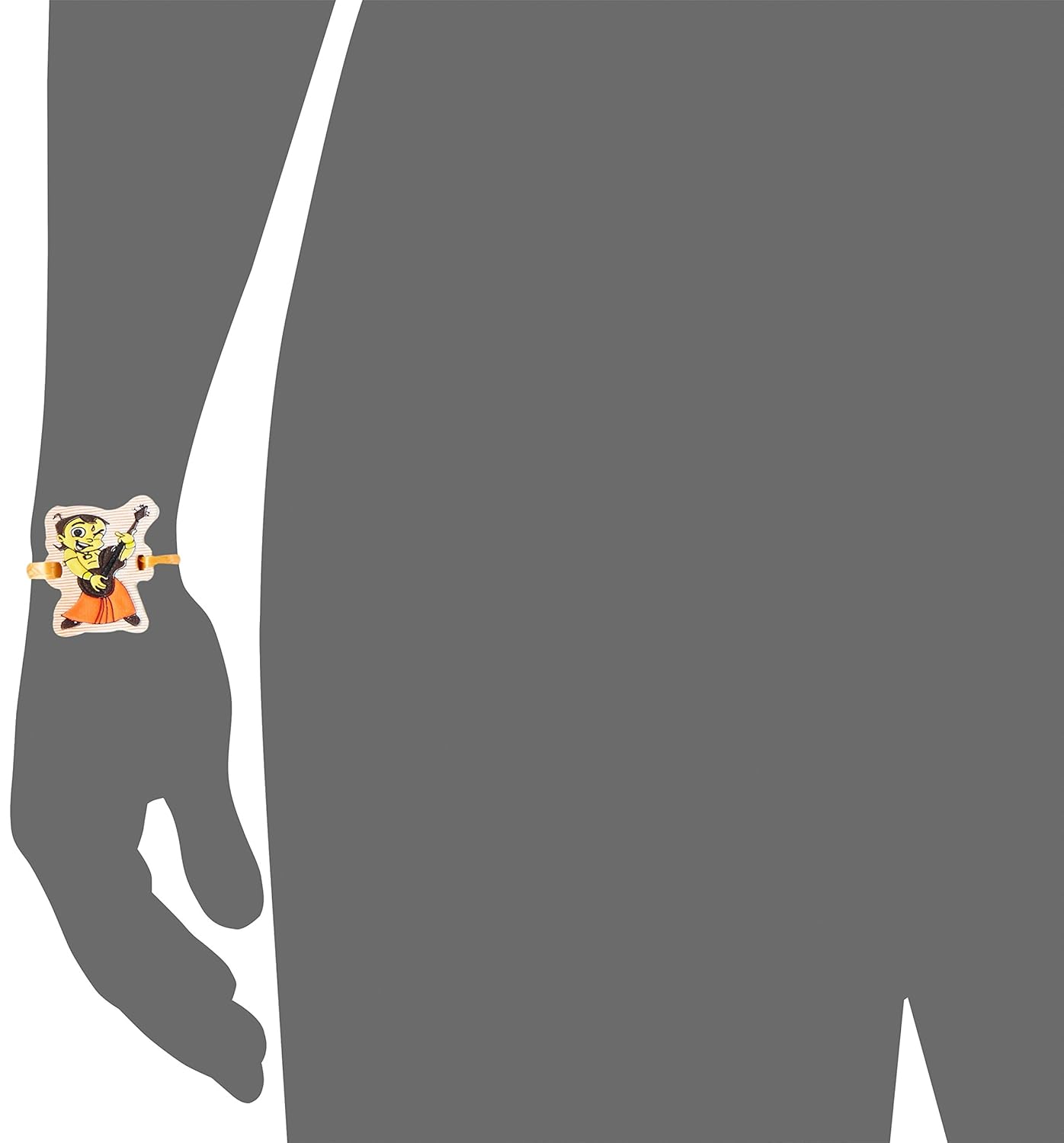 aheli cartoon rakhi with roli chawal tilak for kids (multicolour) (r24118c)