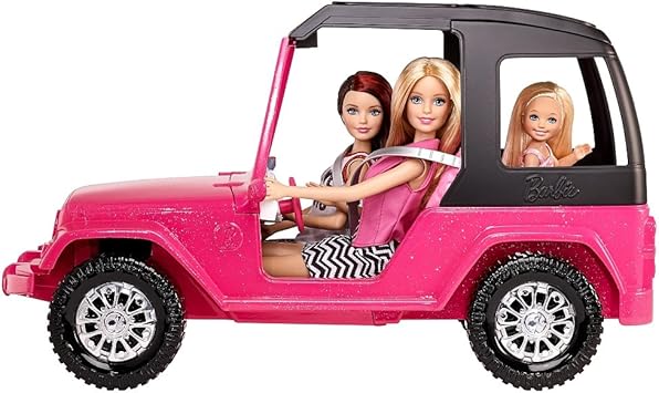 barbie pink passport jeep
