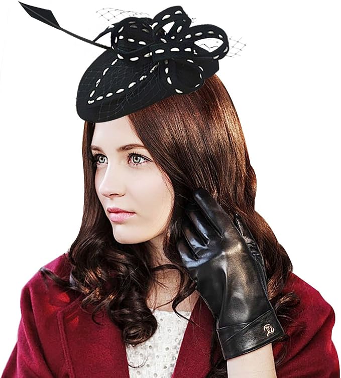 Arrow Wool Felt Veil Women Dress Fascinator Pillbox Show Party