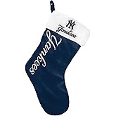 FOCO MLB Official Primary Logo Wordmark Christmas Holiday Stocking Decoration Ornament (New York Yankees)
