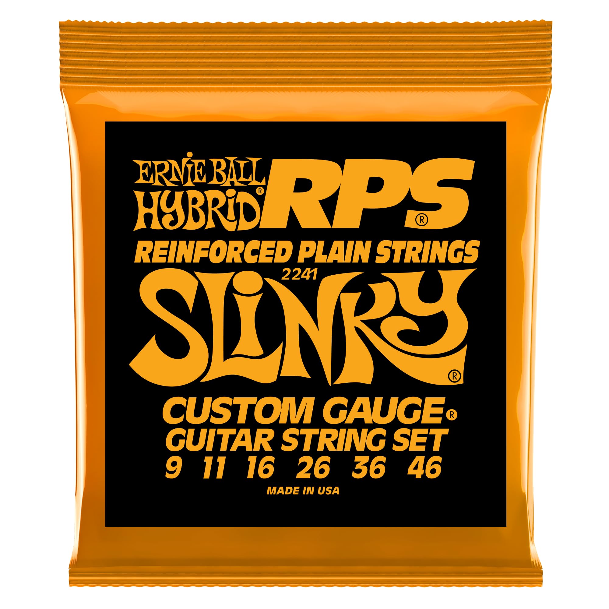 Ernie Ball Hybrid Slinky RPS Nickel Wound Electric Guitar Strings - 9-46 Gauge