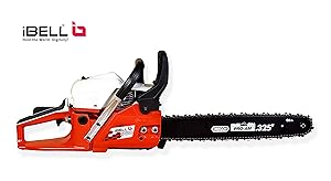 iBELL Gasoline Chain Saw 56CC Professional Quality, Magnesium Alloy Crank Case, Walbro Carburetor, Oregon Guide bar 18 and Oregon Chain with One Year Warranty