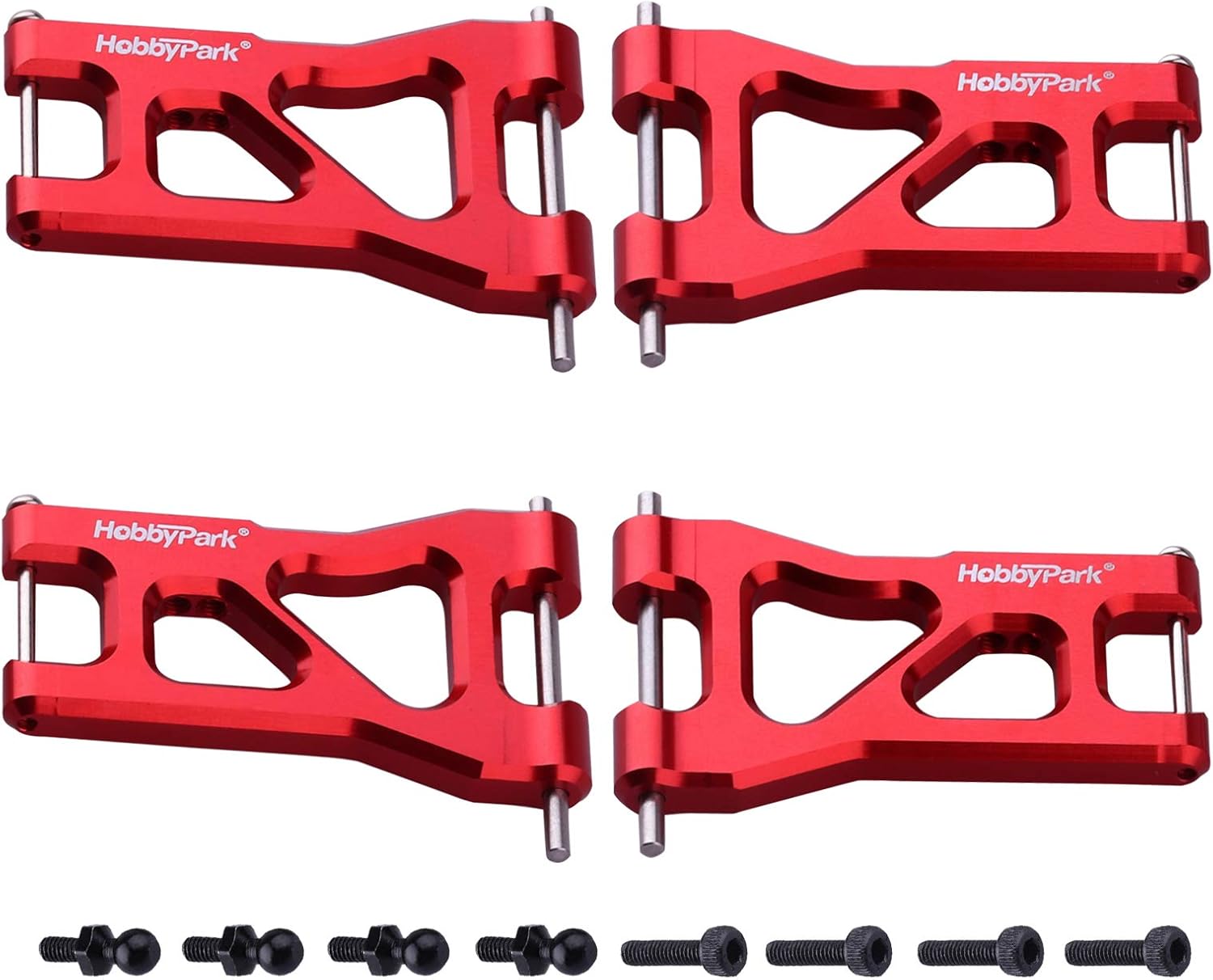 Hobbypark Aluminum Suspension Arms Set (Front and Rear) for Traxxas 1/
