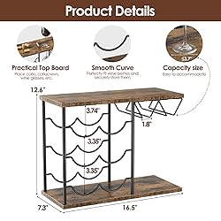 Nuovoware Wine Racks Countertop, Wine Bottle Holder