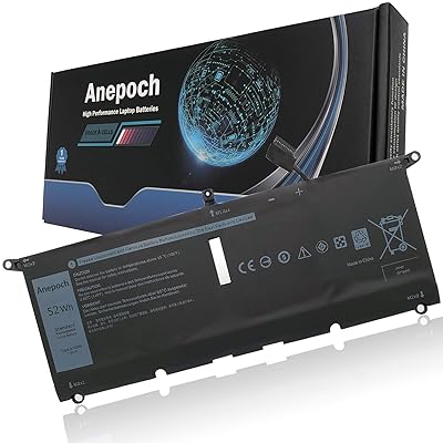 Buy Anepoch Dxgh8 Laptop Battery Replacement For Dell Xps 13 9370 9380 7930 Inspiron 13 7390 7391 2 In 1 Vostro 5390 5391 7490 Latitude 3301 3311 Series Pg G8vcf H754v 0h754v Pg001 7 6v 52wh 6500mah Online In Turkey B08kdfx35k