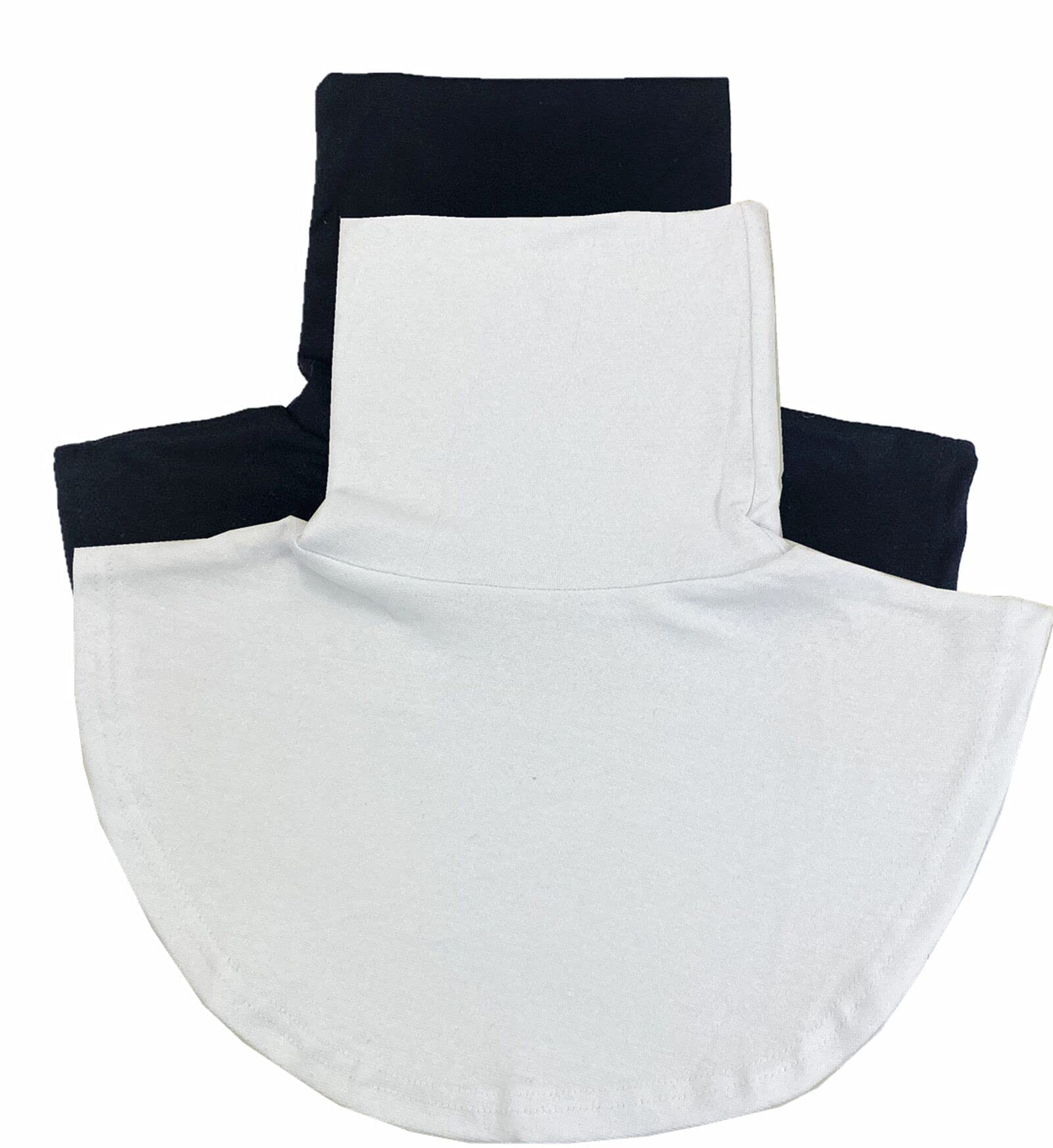 White Black Womens Mock Turtleneck Dickies Fake Collars Faux Turtleneck Blouse Dickiey Half Shirts,2 Pieces