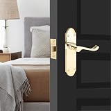 XFORT Tubular Latch Polished Brass 75mm 2 Pack for Internal Doors view 5