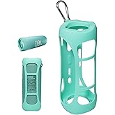 Silicone Cover Skin for JBL Flip 6 Portable Bluetooth Speaker by Alltravel, Portable Full Protection Solution, Customized Skin with Color and Shape Matching (Mint)