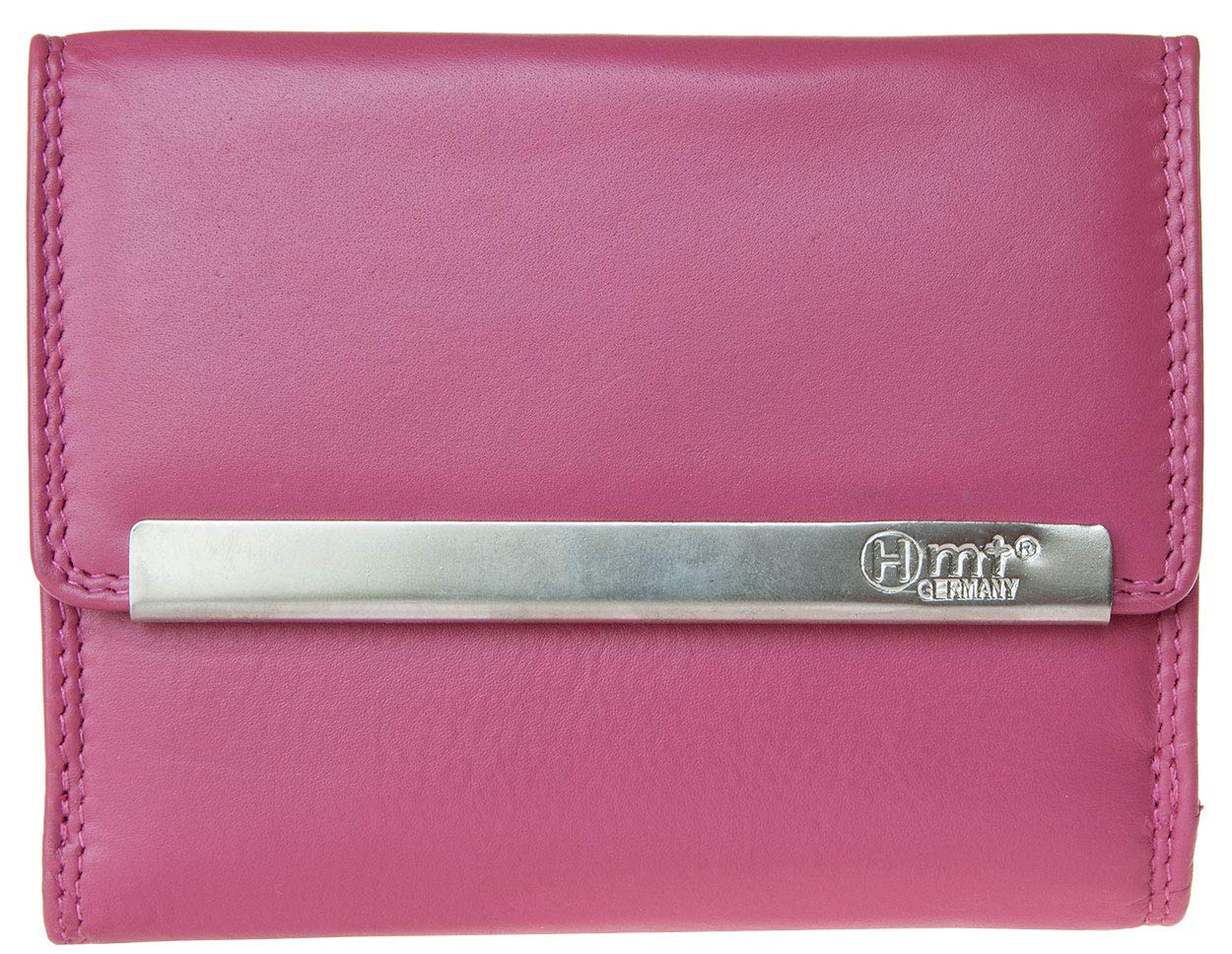 HMT Women's Pink Compact Nice Quality Genuine Leather Wallet