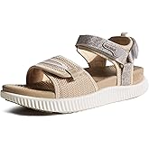 KuaiLu Womens Orthopedic Walking Sandals Ladies Recovery Sport Thick Athletic Cushion Outdoor Hiking Water Sandles Adjustable Strap Sandals with Comfortable Plantar Fasciitis Arch Support