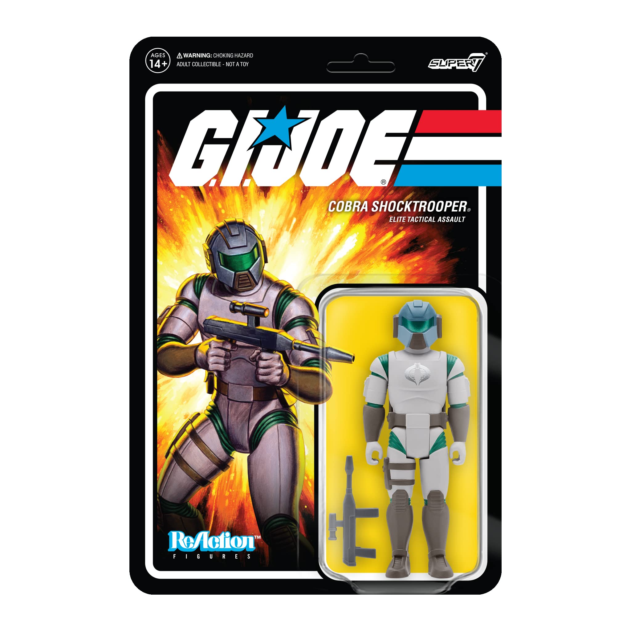 SUPER7 - G.I.Joe Wave 2 - Cobra Shocktrtooper Officer Rifle