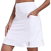 MoFiz Women's 20" Knee Length Golf Skorts Summer Athletic Tennis Skirts Casual Active Sports Workout Skirt with 4 Pockets