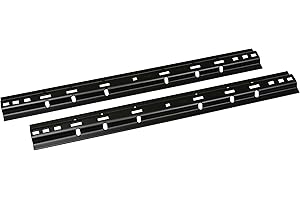 Husky 30686 Black Base Rail, (Box of 2)