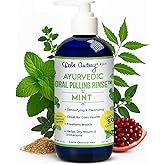 Dale Audrey Nano Hydroxyapatite Mouthwash Oil Pulling for Teeth and Gums | Mint Flavored Organic Mouthwash for Bad Breath | Essential Oils for Teeth Whitening & Fresh Breath Natural Mouthwash 8 oz