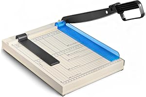 Paper Cutter, Guillotine Paper Cutter 12 Inch A4 Cutting Length, 12 Sheet Capacity, Paper Trimmer Slicer with Safety Protecti