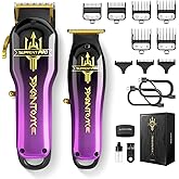 SUPRENT PRO Professional Hair Clippers for Men- Barber Clippers Set Brushless Motor, Cordless Hair Clipper with Zero Gap Hair Trimmer- Premium Hair Cutting kit Gift for Men