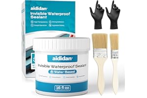 AIDIDAN Invisible Waterproof Sealant, Water- Based, Clear Waterproof Coating, Transparent Glue Anti-Leakage Agent for roof & Walls, Indoor and Outdoor Liquid Paint Adhesive (16 floz)