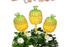 DDMY Plant Watering Globes, 270ML Large Capacity Self Watering Planter Insert for Indoor & Outdoor Plants Self Plant Watering Devices for Plant Lovers, Glass Watering Globes for Everyday Use (3 Pack)