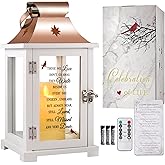 Memorial Lantern, Sympathy Gifts for Loss of Mom/Dad/Loved One, Bereavement Gifts, in Memory of Loved One Lantern,Celebration of Life, Memorial Gifts, Funeral Lantern,Those WE Love Don't GO Away