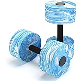 Jellydog Toy Aquatic Exercise Dumbbells, 2PCS Aqua Fitness Barbells, High-Density EVA-Foam Dumbbell Set, Pool Weights Dumbbells Set for Water Aerobics Weight Loss, Pool Fitness, Water Exercise