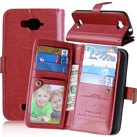 One Touch Pop C7 Flip Hülle, [Kostenlos Syncwire Ladekabel][Bilderrahmen][Handtasche] FUBAODA PU Flip Ledertasche Schutzhülle