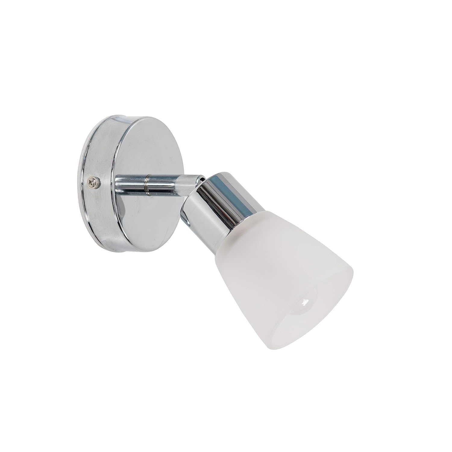 Modern IP44 Rated Polished Chrome & Frosted Glass Bathroom Wall Light Fitting Amazon.co.uk