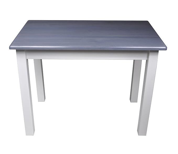 Esstisch Küchentisch Tisch Kiefer massiv Restaurant Honig/weiß 80 x 60 cm (80x60, Grau)