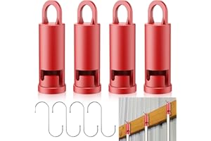 EZYPAK 4 Pack Garage Storage Hooks Attachment for Milwaukee M18 Fuel Quik-Lok, Wall Mount Hooks for Organizing Tools - Garage Storage Hooks for Garage, Basement, Backyard, Shed, House, Storeroom, and More