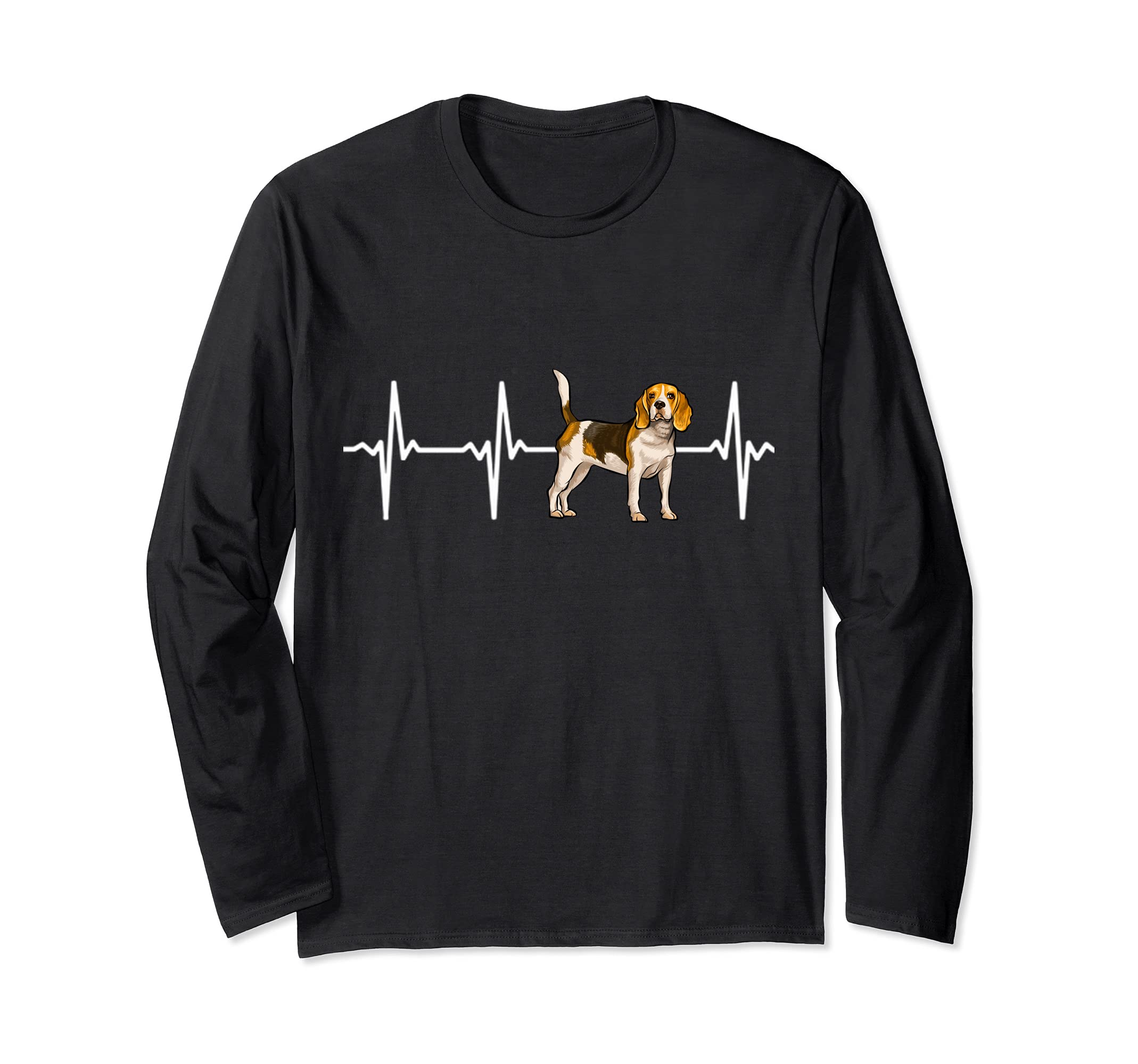 Beagle Heartbeat Love My Dog Long Sleeve T-Shirt