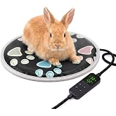 furrybaby Pet Heating Pad for Cats &amp; Dogs, Round-12 in, Tough Warming Mat | 11 Heat Settings, 2-24H Timer, Waterproof Winter Warming Pad, Anti-Scratch, Tough Anti-bite Wire, Ideal for Cat &amp; Small Pet