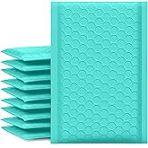 UCGOU Bubble Mailers 4x7 Inch Teal 50 Pack Poly Padded Envelopes Small Business Mailing Packages Opaque Self Seal Adhesive Wa