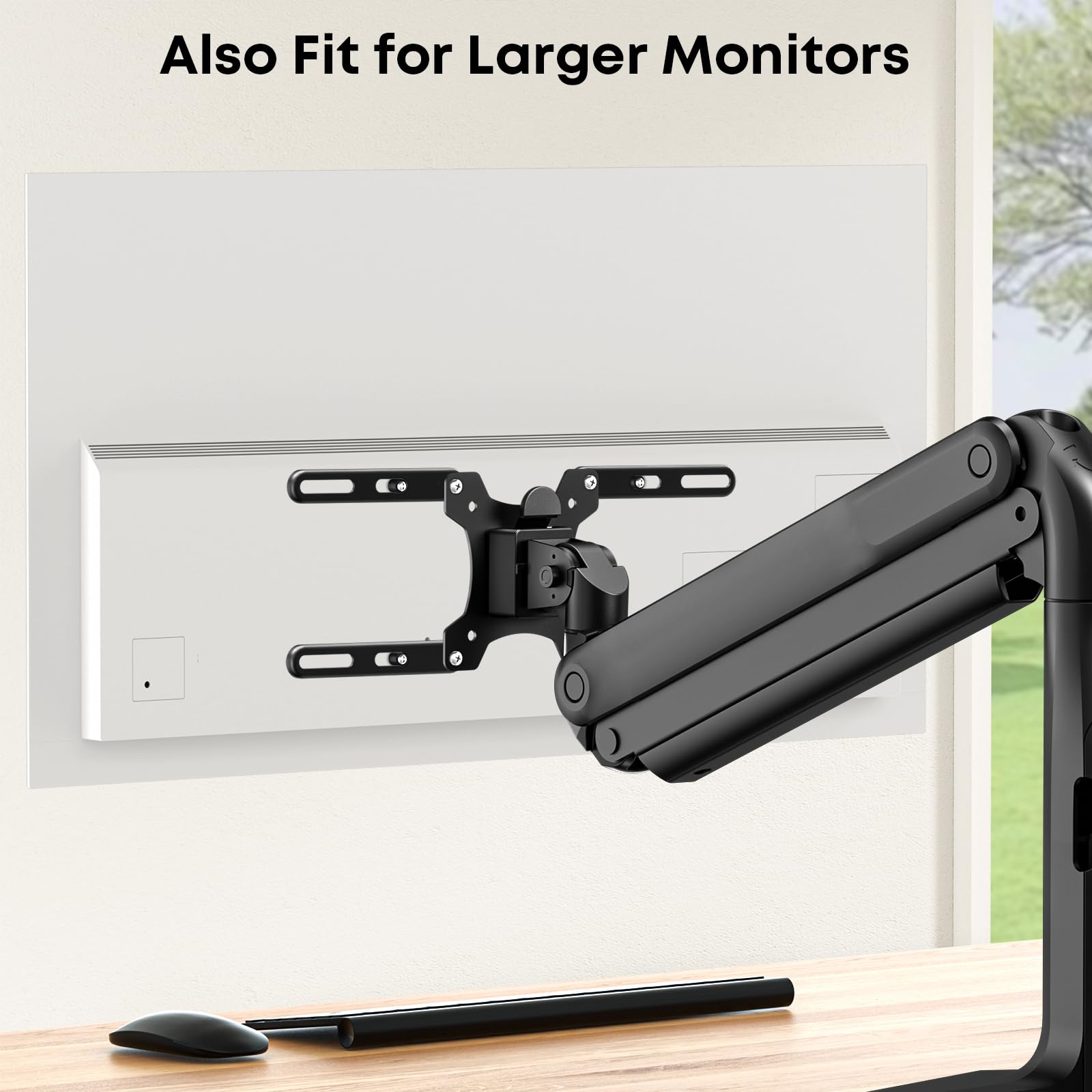 PUTORSEN VESA Adapter Mount Bracket Kit for Screens 32 to 55 inch LCD LED TV, TV Mount Adapter Bracket Upgrade Mounting Holes up to 400x400 mm, Black