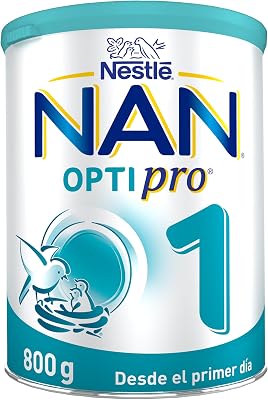 Nestlé NAN OPTIPRO 1 Leite infantil, leite artificial desde o primeiro dia, Leite em pó, biberão de 800g