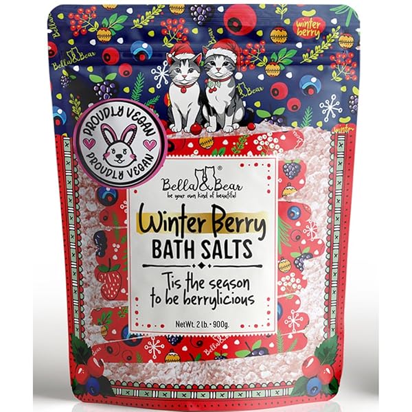 BELLA & BEAR WINTER BERRY BATH SALTS, CRUELTY...