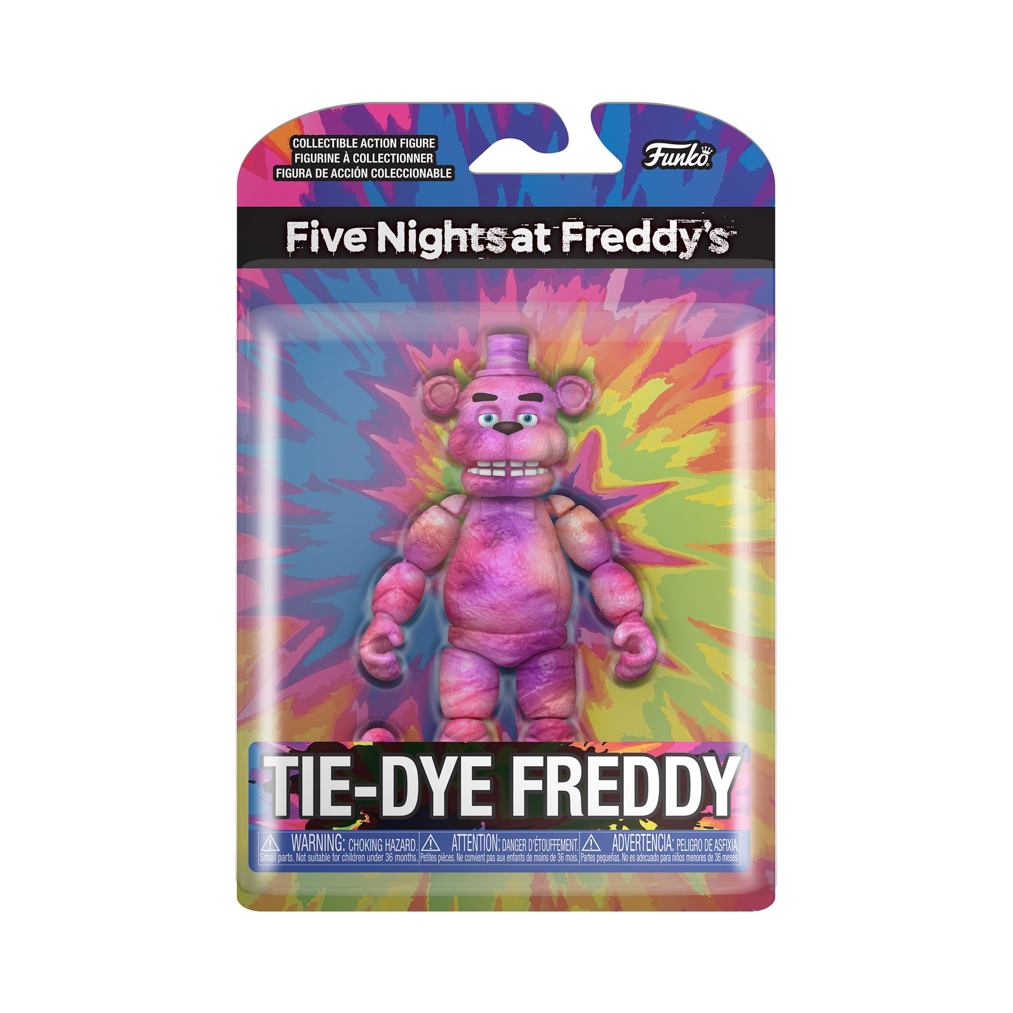 Funko Action Figure 5": Five Nights At Freddy's (FNAF) TieDye - Freddy Fazbear - Collectable Toy - Gift Idea - Official Merchandise