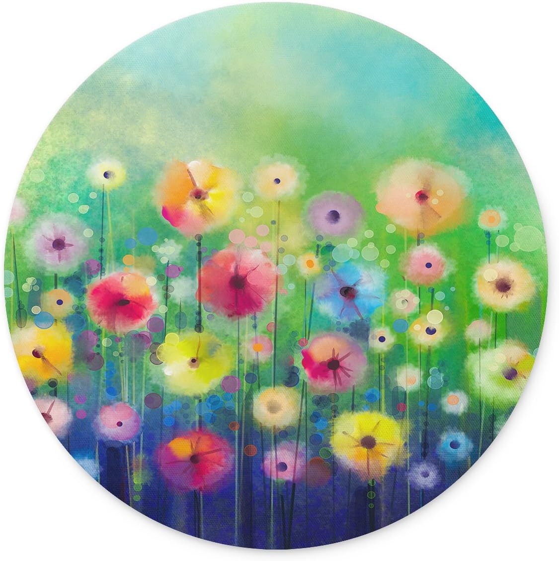 Spring Flower Seasonal Nature Mouse pad-Non-Slip Rubber Round Mousepad-Applies to Games，Home, School,Office Mouse pad …