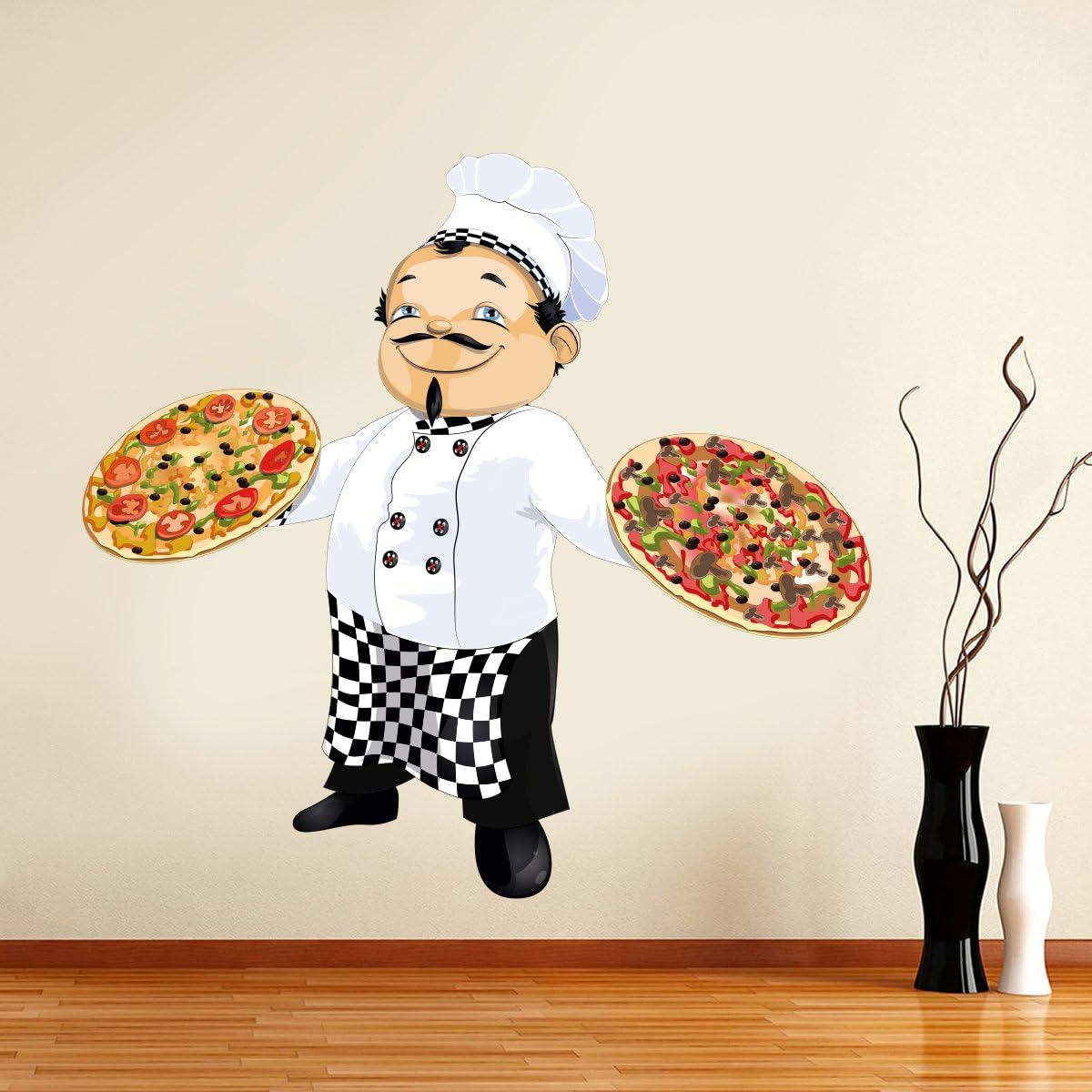 STICKERSFORLIFE ced850 Full Color Wall Decal Sticker Pizza Food Cafe Pizzeria Restaurant
