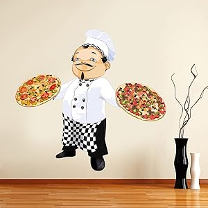 STICKERSFORLIFE ced850 Full Color Wall Decal Sticker Pizza Food Cafe Pizzeria Restaurant