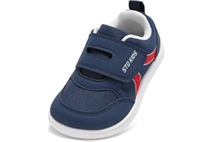 STQ KIDS Toddler Barefoot Wide Toe Box Shoes Boys Girls Sneakers Tennis Casual First Walking Preschool Non Slip Breathable Li