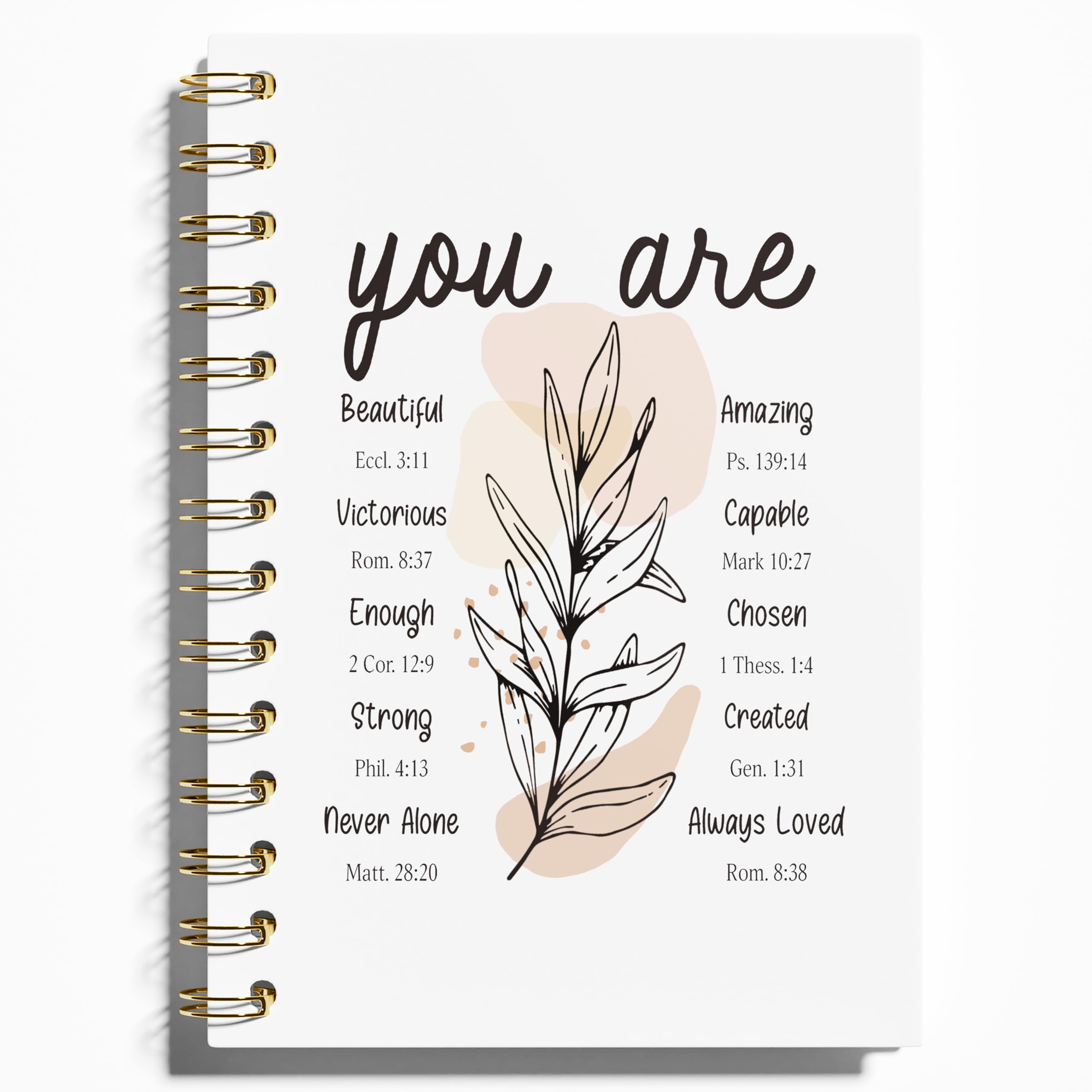 Photo 1 of WFSM Inspirational Christian Notebook - Christian Gifts Journal, Daily Prayer Journal, Spiral Bible Notebook, Christian Gifts Journal, Spiritual Journal for Women, 5.5x8.3 Inches