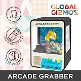 Global Gizmos Candy Grabber Arcade Game with Joysticks Coins Included Black view 4