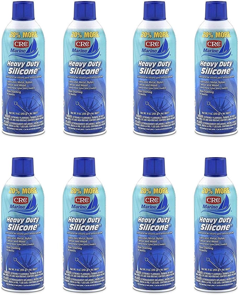 CRC Heavy Duty Silicone Lubricant, 9-Ounce (8)