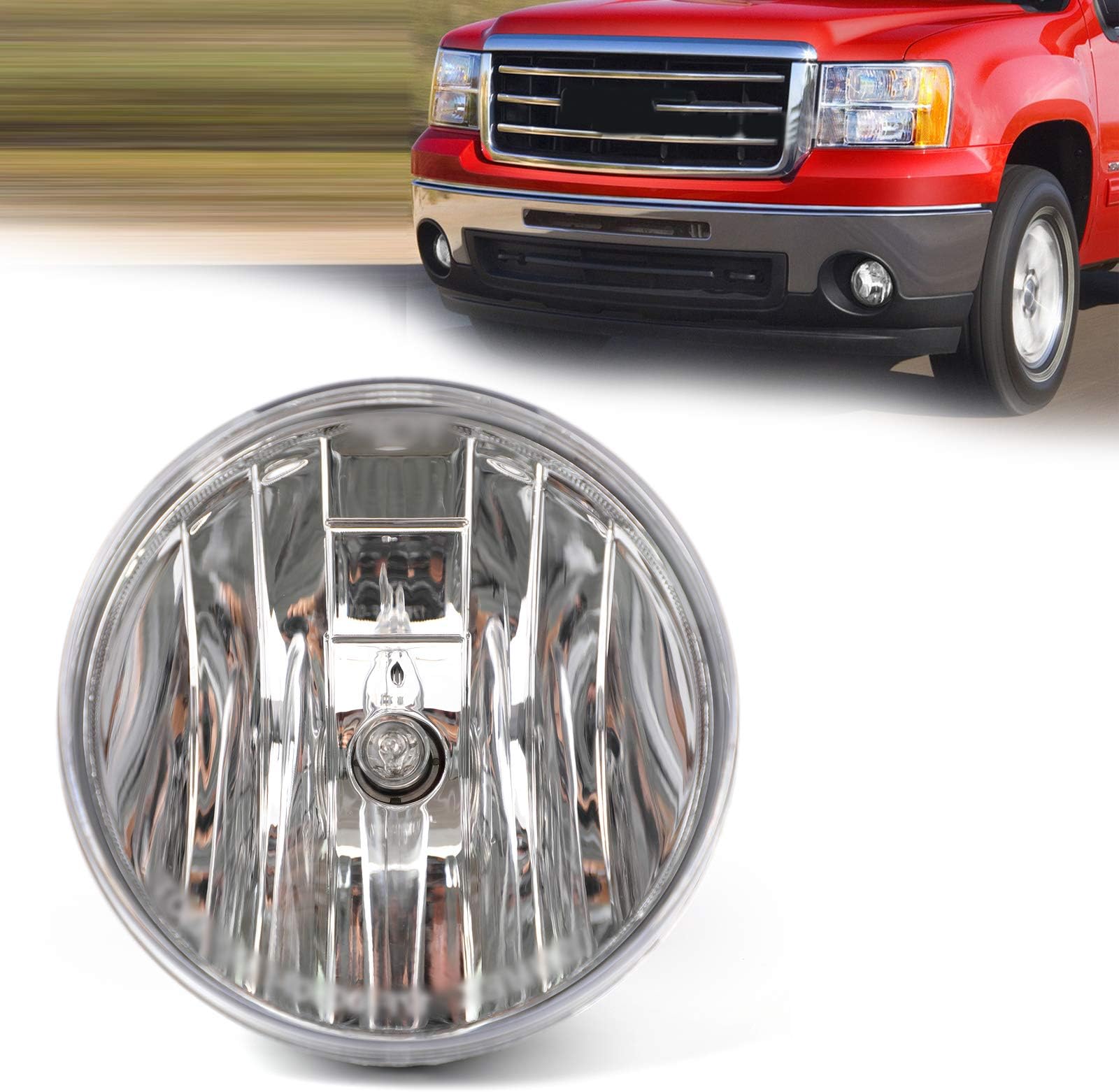 Artudatech Fog Lights for Car, 1 Pair Fog Lights Lamps Bulb LED Fog Light Bulb for G-M-C Sierra 1500 2500 HD 3500 HD 2007-2013