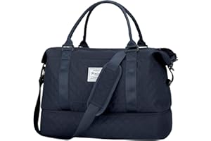 SUNMOP Weekender Bags for Women, Travel Duffel Bags with Shoe Compartment,Personal Item Travel Bag Carry on Overnight for women