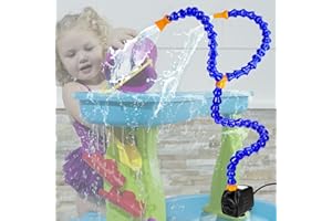 TTQ 2 Tubes Kids Water Table Pump,Automatic Water Table Accessories Pump,Summer Outdoor Splashes Table Toys for Kids